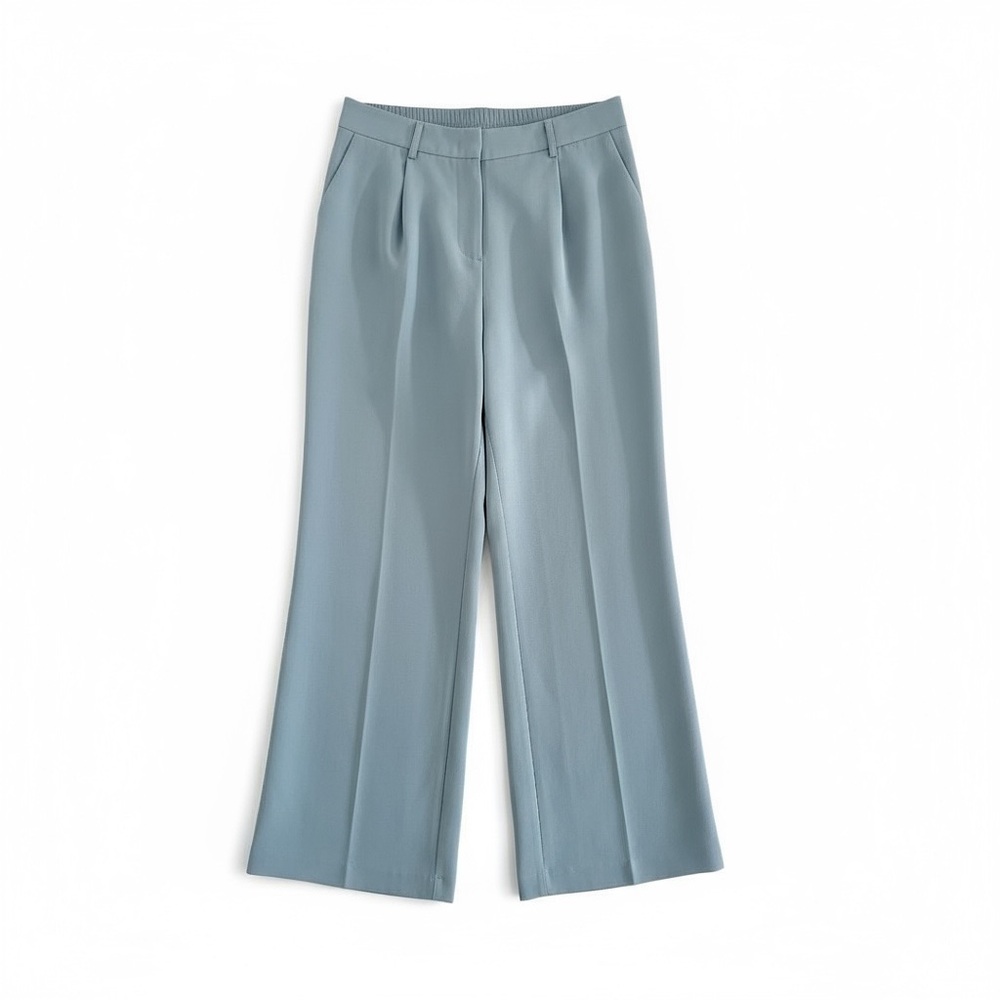 Light Blue Wide-Leg Trousers – Size L - Picture 4 of 14
